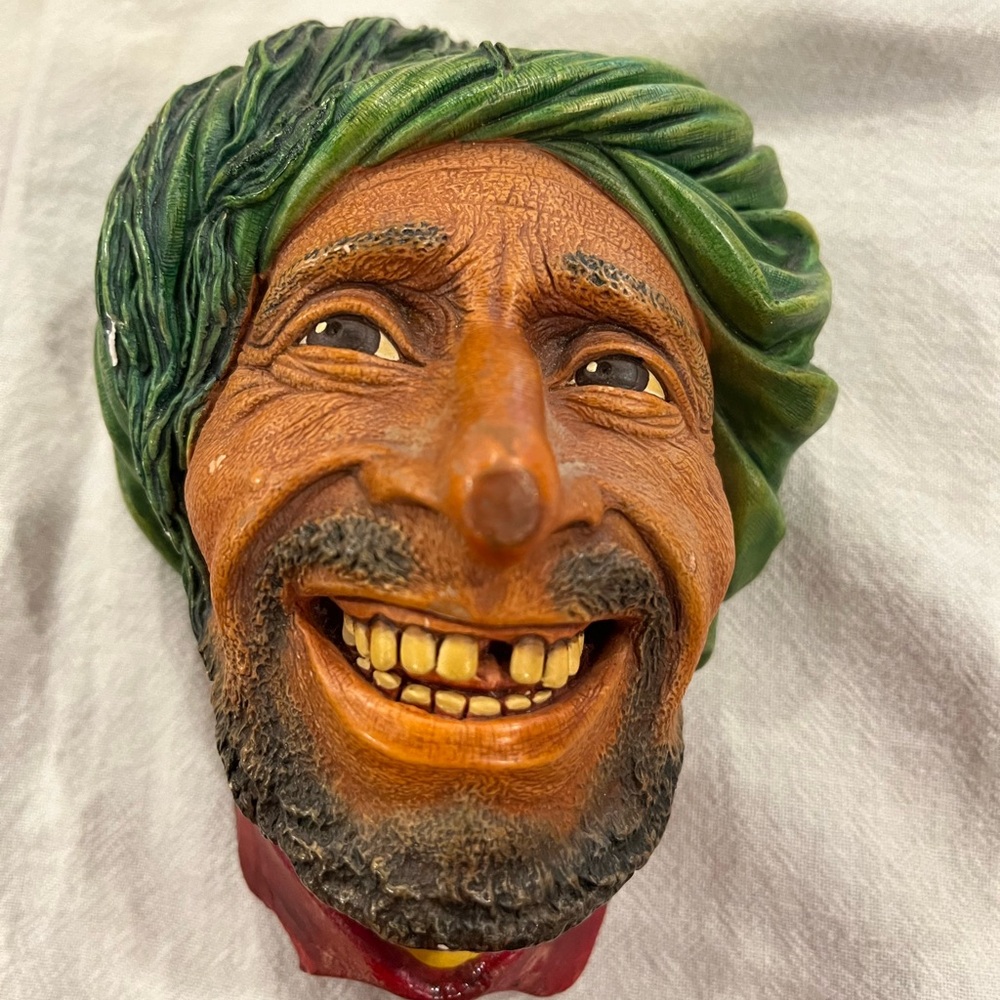 Bosson Chalkware Decorative Head